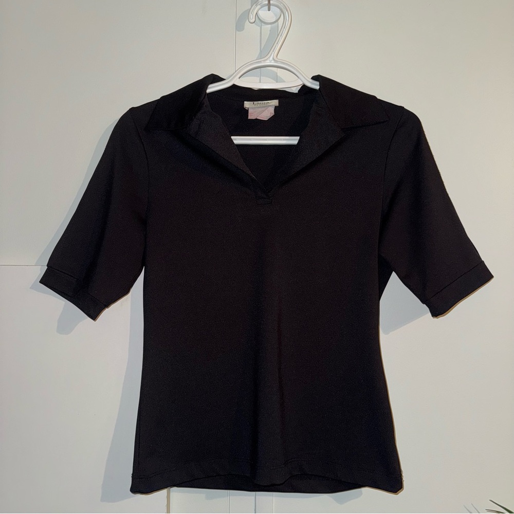 LAURA PETITES Classic Black Women's Top PTP-17”